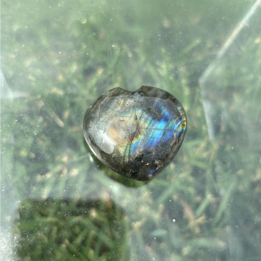 Labradorite Crystal Heart
